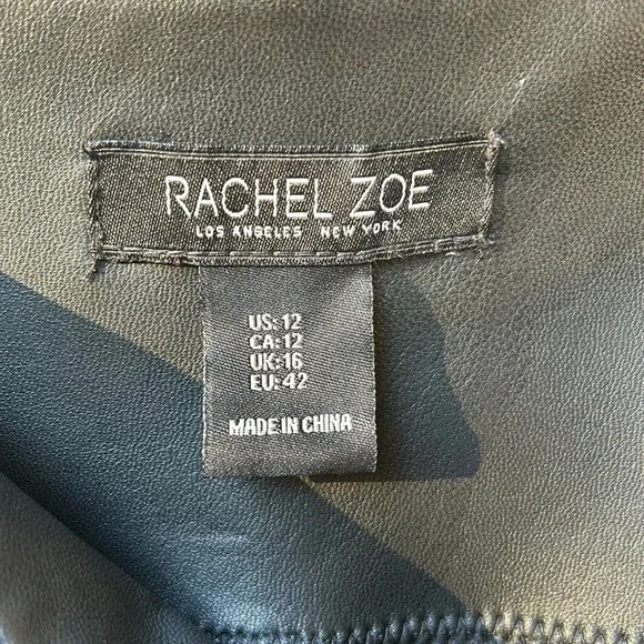 Rachel Zoe Pleather Pants size 12 - Picture 3 of 5